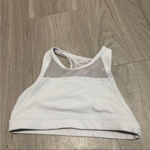 Athleta White Mesh Sports Bra